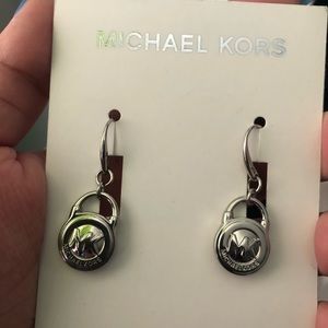 Michael Kors silver earrings.